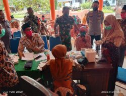 Gebyar Vaksinasi Desa Palasa Dikunjungi Dandim 0827 Dan Kapolres Sumenep