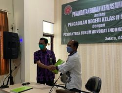 Penandatanganan MoU Kerjasama Posbakum Adin Dengan PN Sumenep