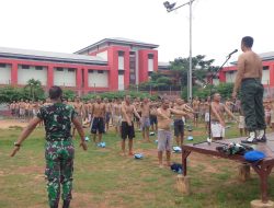 Lapas Narkotika Kelas 2A Pamekasan Laksanakan Senam Bersama