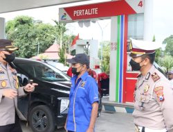 Kapolres Pasuruan Cek Ketersedian BBM di Beberapa SPBU