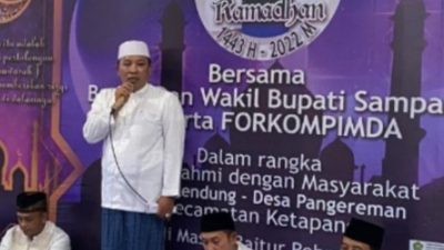 Safari Ramadhan, Aba Idi Janji Akan Memperbaiki Jalan Poros Pangereman-Karang Anyar