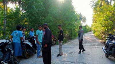 Mengantisipasi Balapan Liar, Polsek Kangayan Melakukan Kegiatan PAM