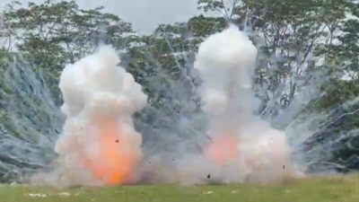 Pemusnahan BB Petasan Mengakibatkan Rumah dan Fasilitas Umum Rusak