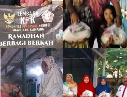 Lembaga KPK Mawil Sampang Bagi-Bagi Sembako di 4 Kecamatan