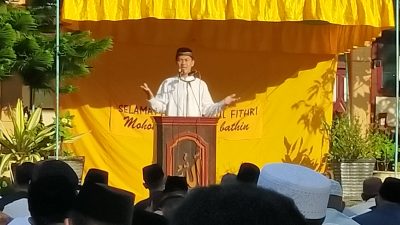 Momentum Dan Pesan Khotib Sholat Id 1443 H Yang Digelar Takmir Masjid Babussalam