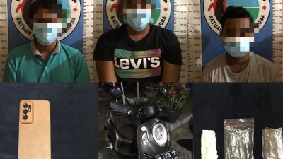 47,55 Gram Sabu Beserta 3 Pelaku Berhasil Diamankan Polres Sumenep