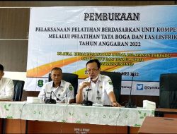 Pemkab Sumenep Mengelar Pelatihan  Kompetensi Tata Boga Dan Las Listrik TA 2022
