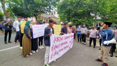 Orasi Massa Aksi BPK Desak Kejari Sumenep Untuk Bertindak Tegas