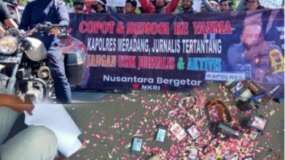 Ibu Pertiwi Memanggil, Sejumlah Jurnalis Turun Aksi Karena Sikap Kapolres Sampang