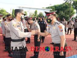 HUT Bhayangkara Ke-76, 57 Personil Menerima Kado Kenaikan Pangkat
