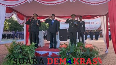 Bupati Sumenep Menghadiri Upacara Hari Bhayangkara Ke-76 Secara Virtual Dengan Presiden RI