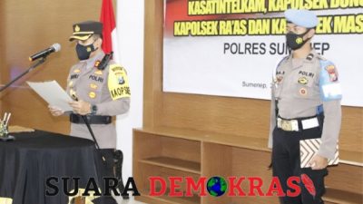 Kapolres Sumenep Pimpin Sertijab Untuk 4 Anggotanya