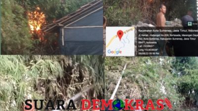 Hanya 15 Menit Sijago Merah Dipadamkan Tim Damkar Kabupaten Sumenep