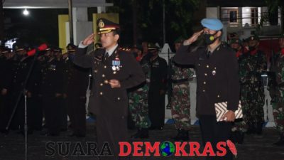 Kapolres Sumenep Pimpin Apel Kehormatan Dan Renungan Suci Untuk Para Pahlawan Di HUT Ke-77 RI