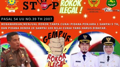 Gempur Peredaran Rokok Ilegal, Satppol PP Bersama Tim Menemukan 63 Toko