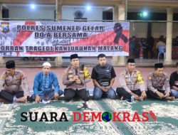 Polres Sumenep Menggelar Doa Bersama Untuk Korban Kanjuruhan