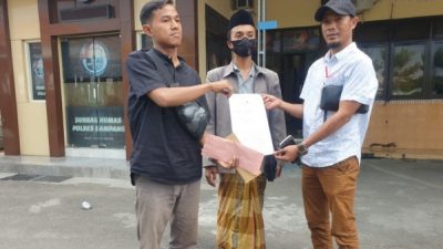 L- KPK Mawil Sampang Dan LSM Bapeda Kawal Pengaduan BPD Ke-Polres Sampang
