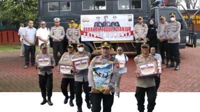 Polres Sumenep Salurkan Bansos Korban Gempa Cianjur
