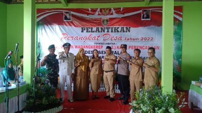 Pelantikan 2 Perangkat Desa Sekaralas Kecamatan Widodaren