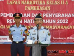 Natal 2022 Lapas Narkotika Kelas IIA Pamekasan Memberikan Remisi Kepada WBP
