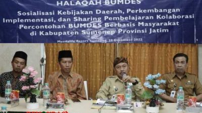 Pemkab Sumenep Melalui DPMD Bersama Lakpesdam NU Menggelar Halaqah BUMDes