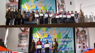Koni Kota Surabaya Menobatkan Akbar Putra Dan Rania Aurelia Putri Atlet Terbaik 2022
