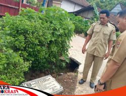 Camat Kendal Lakukan Pengecekan Hasil Pavingisasi Desa Patalan.