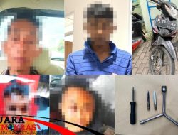 4 Tersangka Kasus Curanmor Di 11 TKP Berhasil Diamankan Polres Sumenep