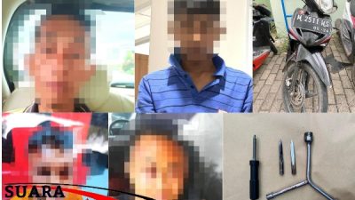 4 Tersangka Kasus Curanmor Di 11 TKP Berhasil Diamankan Polres Sumenep