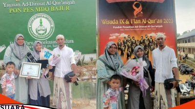 Putri Ketua L-KPK Sampang Melaksanakan Wisuda Al Qur'an Mendapatkan Ucapan Selamat