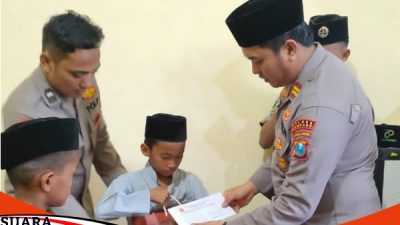 Polsek Dan Saka Bhayangkara Ranting Banyuates Santuni Anak Yatim