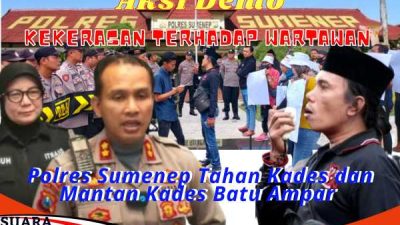 Polres Sumenep Tahan 2 Pelaku Penganiaya Wartawan