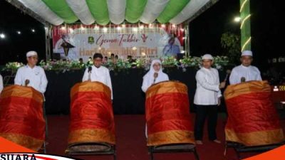Pemkab Sumenep Menggelar Takbir Bersama Memeriahkan Malam Lebaran