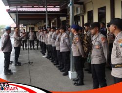 44 Personil Gabungan Polres Sampang Lakukan Keamanan Pilkades Serentak