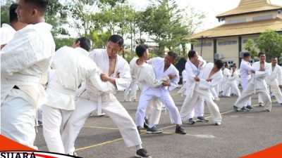 573 Personil Polres Sampang Laksanakan Ujian Beladiri Polri, Semester 1 Tahun 2023