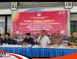 Rapat Pleno Terbuka DPSHP Pemilu Tahun 2024 Kecamatan Omben