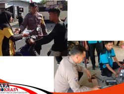 Polsek Omben Menggandeng SMK Negeri 1 Omben Berikan Pelayanan Servis Gratis