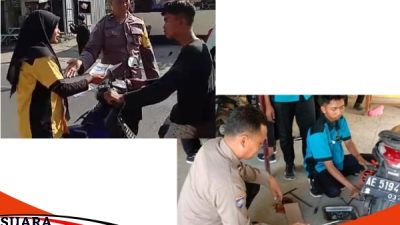 Polsek Omben Menggandeng SMK Negeri 1 Omben Berikan Pelayanan Servis Gratis