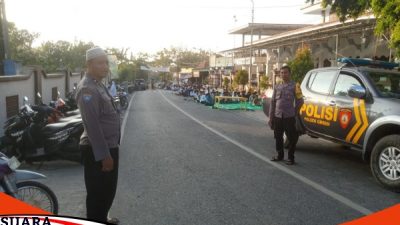 Polsek Omben Lakukan Pengamanan Sholat Idul Adha 1444 Hijriyah