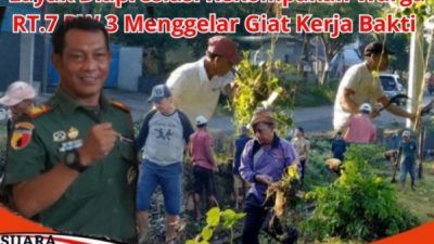 Danramil 02/Kalianget Mengapresiasi Kerja Bakti RT.7 RW.3 Kebun Kelapa