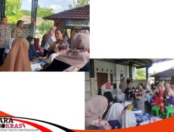 Pol RW Bersama Bidan Desa Menggelar Giat Posyandu