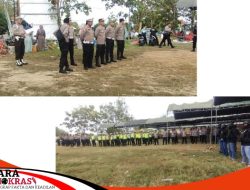 Apel Pagi Gabungan Polres Sampang Giat Haul Akbar K.H. A. Mu’afi A. Zaini