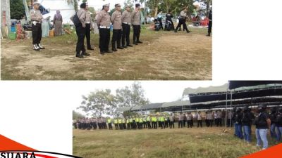 Apel Pagi Gabungan Polres Sampang Giat Haul Akbar K.H. A. Mu'afi A. Zaini