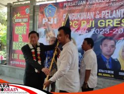 Hartanto Boechori Melantik Pengurus DPC PJI Gersik