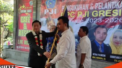 Hartanto Boechori Melantik Pengurus DPC PJI Gersik