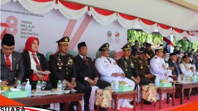 Upacara Pengibaran Bender HUT RI Ke-78 Tahun Dihari Danlanal Batuporong 