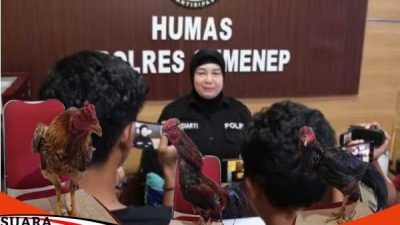 Resmob Polres Sumenep Amankan 4 Orang Judi Sabung Ayam