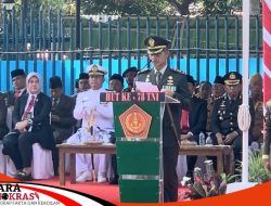 Memperingati HUT TNI Ke-78 Prajurit Lanal Batuporon Laksanakan Upacara Bendera
