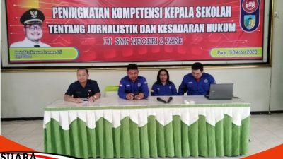 PJI Kediri Beri Pendidikan Jurnalistik Kepala Sekolah SMPN