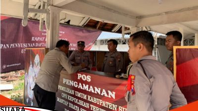 Polres Sumenep Melakukan Pengamanan Kedatangan Logistik Pemilu 2024